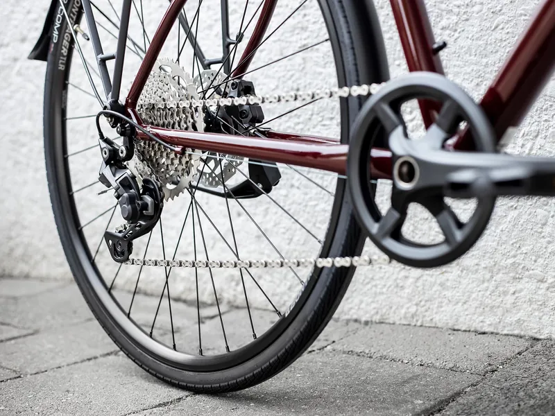 TREK FX 3 Disc Equipped Hybrid Bike in Viper Red to Cobra Blood-6